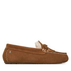 Mokasyny EMU Australia. Brązowe mokasyny Emu Australia, bez wzorów. Za 429.99 zł.