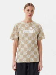 Puma T-Shirt Ess Graphic 685070 Beżowy Loose Fit. Brązowe t-shirty Puma, m, bez wzorów, z bawełny, bez kołnierzyka, bez ramiączek. Za 89.99 zł.