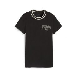 Koszulka sportowa damska Puma Squad Tee. Brązowe t-shirty sportowe Puma, s, bez wzorów, bez ramiączek. Za 156.00 zł.