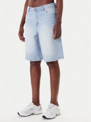 Karl Kani Szorty jeansowe PD00005506 Niebieski Loose Fit. Niebieskie szorty Karl Kani, bez wzorów, z bawełny. Za 259.99 zł.