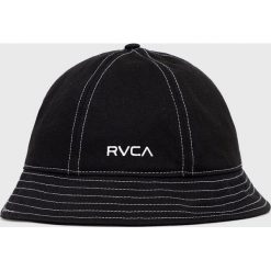RVCA kapelusz bawełniany kolor czarny bawełniany. Czarne kapelusze RVCA, bez wzorów, z bawełny. W wyprzedaży za 104.99 zł.