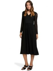 Vera Mont Sukienka w kolorze czarnym rozmiar: 40. Czarne sukienki Vera Mont, bez wzorów, bez kołnierzyka, bez ramiączek, midi. Za 131.12 zł.