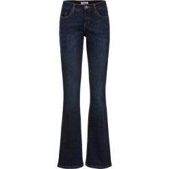 Dżinsy ze stretchem BOOTCUT bonprix ciemnoniebieski. Jeansy marki bonprix. Za 89.99 zł.