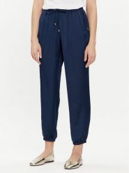 Liu Jo Spodnie materiałowe TA4253 T3810 Granatowy Relaxed Fit. Niebieskie spodnie materiałowe Liu Jo, bez wzorów, z materiału. Za 339.99 zł.