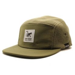 Czapka 5-panelowa górska i trekkingowa – wodoodporna (Oliwkowy). Zielone czapki z daszkiem SURF MONKEY, bez wzorów, z materiału. Za 159.95 zł.