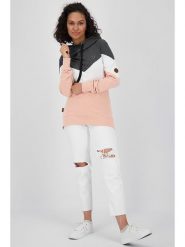 Alife and kickin Bluza "Stella" w kolorze jasnoszaro-jasnoróżowo-szarym rozmiar: M. Niebieskie bluzy z kapturem Alife and Kickin, m, bez wzorów, z bawełny, z kapturem. Za 140.95 zł.