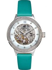 Empress Zegarek automatyczny "Alice" w kolorze srebrno-turkusowym rozmiar: onesize. Niebieskie, analogowe zegarki Empress, ze stali. Za 543.99 zł.