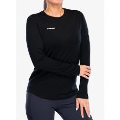 Bluza damska Mammut Tree Wool FL Longsleeve. Czarne bluzy Mammut, na zimę, s, bez wzorów, bez kaptura, narciarskie. Za 503.99 zł.