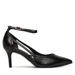 Szpilki Tamaris. Czarne szpilki Tamaris, bez wzorów, bez obcasa, na szpilce, bez zapięcia. Za 319.99 zł.
