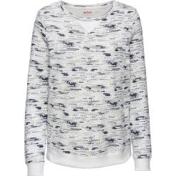 Bluza dresowa, długi rękaw bonprix biel wełny z nadrukiem. Bluzy marki INOVIK. Za 59.99 zł.