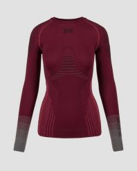 Koszulka damska X-Bionic Invent Graphics Shirt Ls Oxide Red/Black R021. Czerwone t-shirty sportowe X BIONIC, l, bez wzorów, z materiału, bez ramiączek, do biegania. Za 509.99 zł.