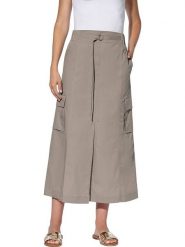 Heine Spódnica w kolorze beżowym rozmiar: 38. Brązowe spódnice Heine, bez wzorów, z tkaniny, maxi. Za 104.89 zł.