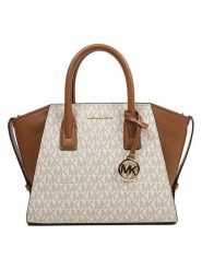 Michael Kors Torebka w kolorze jasnobrązowo-beżowym - 31 x 19 x 13 cm rozmiar: onesize. Brązowe torebki klasyczne Michael Kors, bez wzorów, z materiału, przez ramię, bez dodatków. Za 674.39 zł.