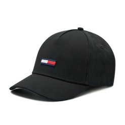 Czapka z daszkiem Tommy Jeans. Czarne czapki z daszkiem Tommy Jeans, bez wzorów, z jeansu. Za 79.99 zł.