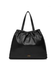 Tommy Hilfiger Torebka Soft Leather Tote AW0AW18308 Czarny. Czarne torebki klasyczne Tommy Hilfiger, bez wzorów, ze skóry, bez dodatków. Za 1,099.00 zł.