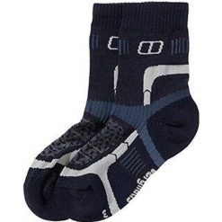 Skarpety damskie trekkingowe z amortyzacją Berghaus FAST TRACK CUSH 1/2 CREW. Niebieskie skarpetki Berghaus, bez wzorów, z lycry. W wyprzedaży za 45.00 zł.