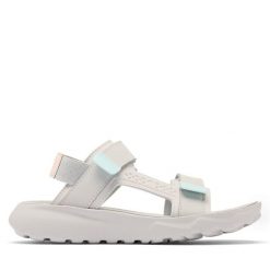 Sandały Columbia. Szare sandały Columbia, bez wzorów, sportowe, bez obcasa, bez zapięcia. Za 259.99 zł.