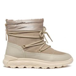 Śniegowce Geox. Szare śniegowce Geox, bez wzorów, bez zapięcia. Za 799.99 zł.