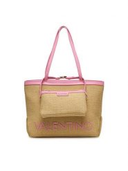 Valentino Torebka Maiam VBS9TE01PAG Beżowy. Brązowe shopper bag Valentino, bez wzorów, z syntetyku, bez dodatków. Za 719.99 zł.