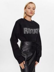ROTATE Sweter Firm Rhinestone 100115100 Czarny Regular Fit. Czarne swetry ROTATE, bez wzorów, z bawełny, bez ramiączek. Za 759.99 zł.