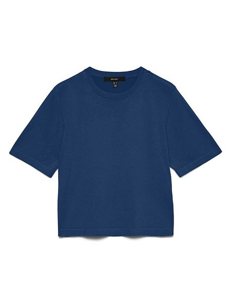 Vero Moda Sweter w kolorze granatowym rozmiar: L. Niebieskie swetry Vero Moda, l, bez wzorów, bez ramiączek. Za 89.95 zł.