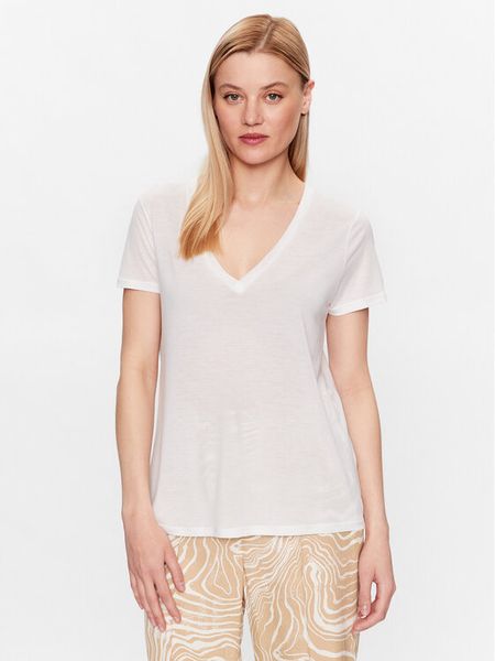 United Colors Of Benetton T-Shirt 3NLHE4249 Biały Regular Fit. Białe t-shirty United Colors Of Benetton, l, bez wzorów, z lyocellu, bez kołnierzyka, bez ramiączek. Za 69.99 zł.