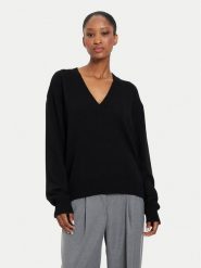 Kontatto Sweter 3M0177 Czarny Regular Fit. Czarne swetry Kontatto, m, bez wzorów, z syntetyku, bez ramiączek. Za 249.99 zł.