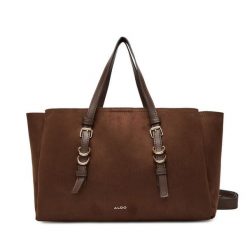 Torebka Aldo. Brązowe torebki klasyczne Aldo, bez wzorów, klasyczne, bez dodatków. Za 399.99 zł.