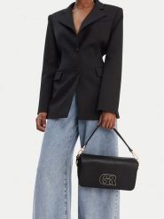 GINO ROSSI Torebka EO-LDA8553 Czarny. Czarne torebki klasyczne Gino Rossi, bez wzorów, z materiału, bez dodatków. Za 279.99 zł.