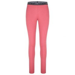 Damskie spodnie termoaktywne Loap Perla różowe. Czerwone bielizna termoaktywna damska ZSPORT, bez wzorów, długie. Za 160.99 zł.