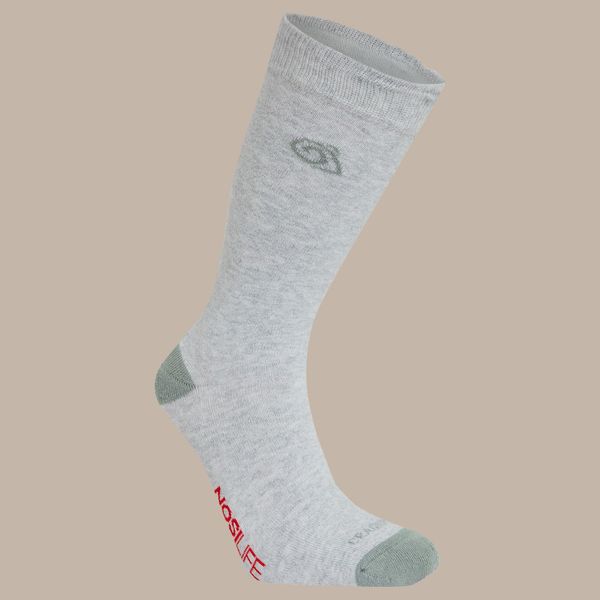 Skarpety turystyczne Craghoppers NosiLife Travel Single Pack Socks. Szare skarpetki Craghoppers, bez wzorów, trekkingowe. Za 64.99 zł.