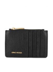 Gino Rossi Portfel QYL0022 Czarny. Czarne portfele Gino Rossi, bez wzorów, z poliesteru. Za 49.99 zł.