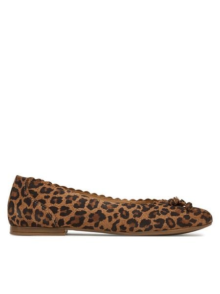 Sergio Bardi Baleriny RST-F1096-01SB Brązowy. Brązowe baleriny Sergio Bardi, bez wzorów, z nubiku, bez obcasa, bez zapięcia. Za 159.99 zł.