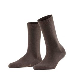 Skarpetki damskie Falke Softmerino. Niebieskie skarpetki Falke, bez wzorów, z bawełny. Za 129.50 zł.