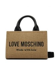 LOVE MOSCHINO Torebka JC4226PP0OKB190A Beżowy. Brązowe torebki klasyczne Love Moschino, bez wzorów, z materiału, bez dodatków. Za 799.99 zł.