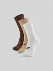4F Skarpetki długie (3-pack) damskie - multikolor 39-42. Skarpetki 4f, bez wzorów, prążkowane. Za 59.99 zł.