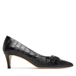 Szpilki Aigner. Czarne szpilki Aigner, bez wzorów, bez obcasa, na szpilce, bez zapięcia. Za 1,129.00 zł.