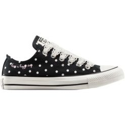 Buty sportowe Converse Chuck Taylor All Star Polka Dot. Czarne buty treningowe Converse, bez wzorów, bez zapięcia. Za 490.00 zł.