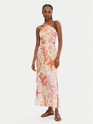 Seafolly Sukienka letnia La Mer 55423-DR Kolorowy Regular Fit. Sukienki Seafolly, s, bez wzorów, ze lnu, bez kołnierzyka, bez ramiączek. Za 439.99 zł.