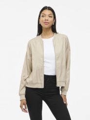 Vila Kurtka - Papaya Kobiety Sztuczne włókno beżowy, 38. Brązowe kurtki Vila, bez wzorów, z materiału, eleganckie, bez kaptura. Za 169.95 zł.