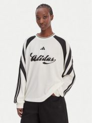 Adidas Bluzka House Of Tiro KC4007 Biały Loose Fit. Białe bluzki adidas, xs, bez wzorów, z syntetyku, bez kołnierzyka, bez ramiączek. Za 219.99 zł.