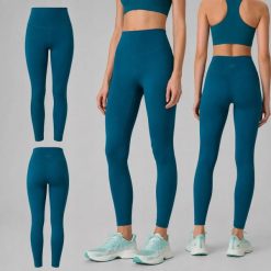 LEGGINSY DAMSKIE 4F TENINGOWE SZYBKOSCHNĄCE Z WYSOKIM STANEM KOLOR ZIELONY. Zielone legginsy 4f, bez wzorów, z materiału, długie. Za 119.99 zł.