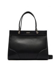 DKNY Torebka Gramercy Mini Top Zi R41DKC03 Czarny. Czarne torebki klasyczne DKNY, bez wzorów, ze skóry, bez dodatków. Za 1,339.00 zł.