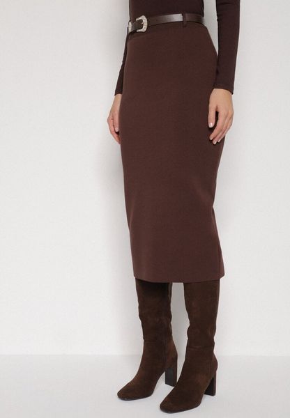 Brązowa Ołówkowa Spódnica z Wiskozą Zdobiona Rozcięciem i Paskiem Rowedela. Brązowe spódnice Born2be, na co dzień, m, z aplikacjami, z wiskozy, eleganckie, midi, koszulowe. Za 79.99 zł.