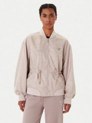 Guess Kurtka przejściowa V5YL11 WHFU0 Beżowy Regular Fit. Brązowe kurtki Guess, l, z aplikacjami, z syntetyku, bez kaptura. Za 430.00 zł.