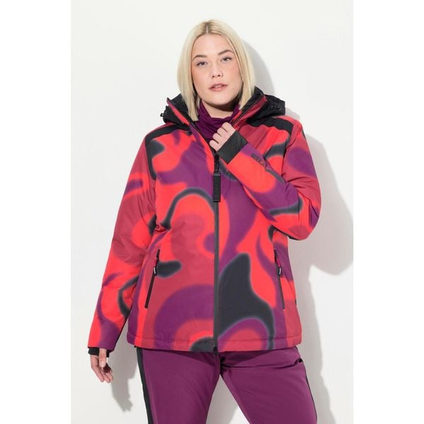 Damskie Kurtka sportowa HYPRAR wodoodporna osłona przeciwśnieżna kaptur. Czerwone kurtki narciarskie Ulla Popken, na zimę, plus size, bez wzorów, z materiału, bez kaptura, narciarskie. Za 799.99 zł.