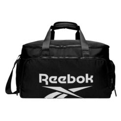 Torba Na Ramię Z Logo. Czarne torby sportowe Reebok, bez wzorów, na ramię. Za 217.99 zł.