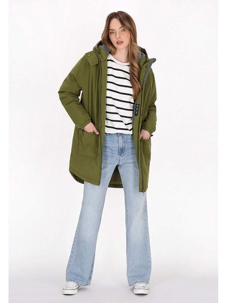 Schmuddelwedda Parka w kolorze oliwkowym rozmiar: XXL. Zielone płaszcze Schmuddelwedda, xxl, bez wzorów, bez kaptura. Za 479.95 zł.