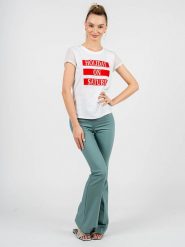 Patrizia Pepe T-Shirt | 2J2218 A4XM | Kobieta | Biały. Białe t-shirty Patrizia Pepe, bez wzorów, z bawełny, bez kołnierzyka, bez ramiączek. W wyprzedaży za 209.00 zł.