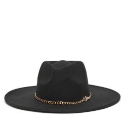 Kapelusz Guess. Czarne kapelusze Guess, z aplikacjami. Za 199.99 zł.
